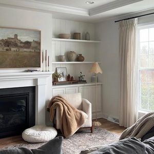 Lillian August Parasol Rattan Floor Lamp